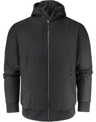Image de James Harvest - Veste bomber "Franklin" pour hommes, légère, en polyester recyclé, modèle ET933 (taille L), couleur noire