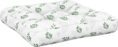 Obrázok produktu pre vidaXL Paletový vankúš Leaf Pattern 60x61,5x10 cm Oxford Fabric