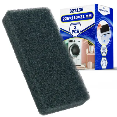 3 Trocknerfilter 225x110x31 mm, Originalcode 327136