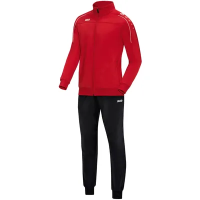 Produktbild von JAKO Kinder Trainingsanzug Polyester Classico, Farbe:rot, Größe:140