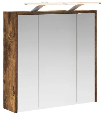Obrázek produktu pro Koupelnová zrcadlová skříň Kouřový dub 63,5 x 16 x 62,5 cm