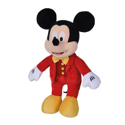 Zdjęcie produktu dla SIMBA DISNEY Maskotka Myszka Mickey w połyskującym czerwonym smokingu 25cm