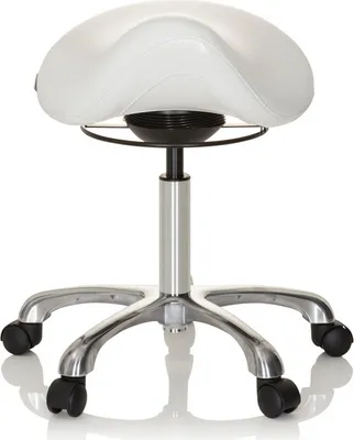 Obrázok produktu pre hjh OFFICE Sedlová stolička ORTHO SIT Stolička na kolieskach Pracovná stolička, ergonomická stolička pre kancelársku prax domácu kanceláriu, Imitácia kože