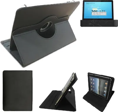 Produktbild von High quality kompatibel mit Lenovo Smart Tab M10 LTE Schutz Hülle 360° Tablet Case Schutzhülle Flip Cover schwarz. Tablet Hülle drehbar