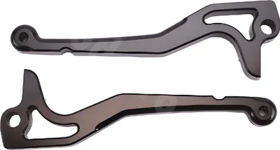 Image de Leviers de frein et d'embrayage CARENZI, en aluminium Ergal noir, usinés par CNC, pour Yamaha Nitro / Aerox