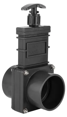 Image de Vanne à guillotine pour eau de 63 mm pour camping-cars, vanne ABS pour eaux usées, grand diamètre, haute efficacité de fonctionnement, pour caravanes