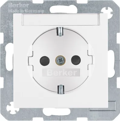 Produktbild von Berker 47498989, Typ F, Weiß, Duroplast, IP20, 250 V, 16 A