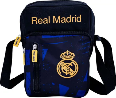 Produktbild von Real Madrid CF - Schultertasche TA13436 (Einheitsgröße) (Schwarz/Blau/Gelb)