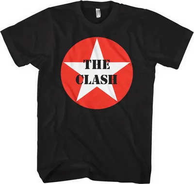 Produktbild von The Clash - T-Shirt Abzeichen für Herren/Damen Uni RO9193 (L) (Schwarz)