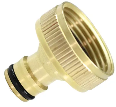Immagine prodotto di Schläfer 681202 | Raccordo Portagomma a Innesto Rapido G 1" (Ø30 mm) Femmina per Rubinetto Giardino, Attacco Rapido Acqua, Connettore in Ottone Lucido