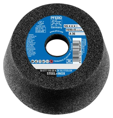 Image de PFERD Schleiftopf ETT SG STEELOX 110 / 55 mm P 36 - 63418226