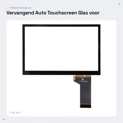 Productafbeelding van Dailygoods- Touchscreen Digitizer Hoogwaardige Vervanging - Auto Touchscreen - Oliebestendig - Krasbestendig - Acrylmateriaal - Perfect Leesbaar in Zonlicht