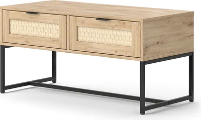 Produktbild von Wohnzimmertisch  Vicco Natal Sonoma 100 x 48 cm mit zwei Schubladen, Model 42064