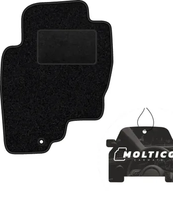 Produktbild von moto-MOLTICO Fahrer Fußmatte Auto Velours Fahrerseite Autoteppiche Schwarz Fahrermatte 1-teilig passend für Nissan Navara III Pathfinder III 2005-2014