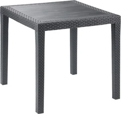 Produktbild von Progarden 052034 Bistrotisch King 79x79 cm, weiß Vollkunststoff