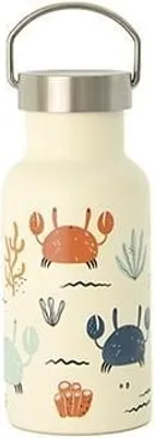 Produktbild von Bioloco Kids - RVS Thermosflasche - 350 ML - Krabben