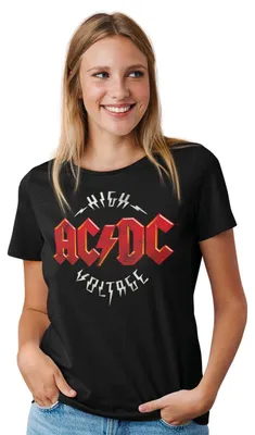 Zdjęcie produktu dla Koszulka AC/DC, damska, model Woacdcrts031, kolor: czarny, rozmiar: L