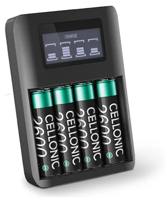 Immagine prodotto di CELLONIC 4x Batteria per Telefono fisso compatibile con Siemens Gigaset C620A,C620,C620H – (2600mAh, 1.2V) + Caricabatteria