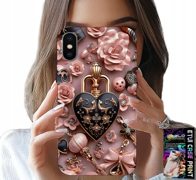 Produktbild von Fall Für Iphone Xs Max - Feminine Designs Vorhängeschloss Herz Fall + Glas