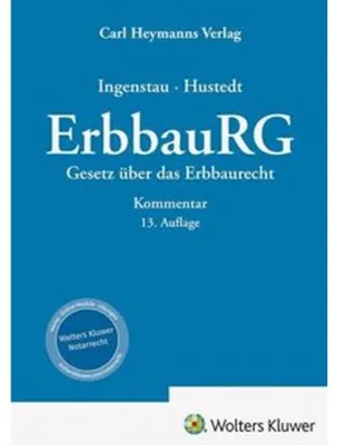 Obrázek produktu pro ErbbauRG - Gesetz über das Erbbaurecht
