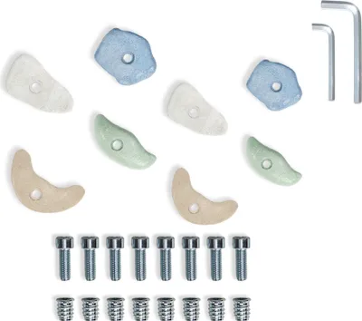 Obrázek produktu pro Lezecké chyty MAMOI® | Lezecká sada | Lezecké kameny pro děti | Držáky na boulderové stěny | Sada včetně montážního materiálu | Vyrobeno v EU