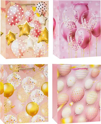 Obrázok produktu pre Torebka ozdobna 18x23x8 balony mix ROZETTE