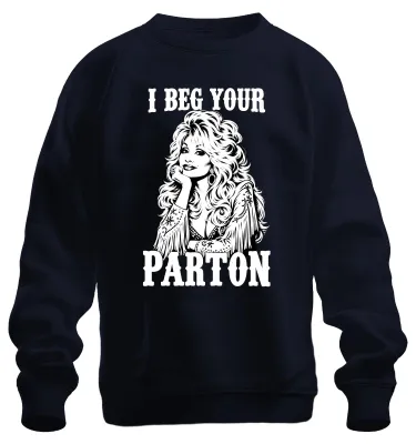 Immagine prodotto di Felpa con cappuccio, stile "I Beg Your Parton" di Dolly, ispirata alla musica country, con scritta "Nashville Fan" e immagine della cantante, colore blu navy, taglia 3XL