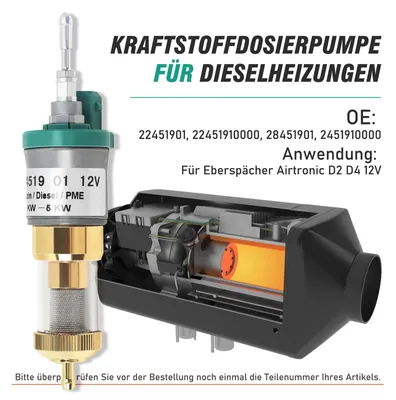 Productafbeelding van Verwarming, dieselpomp, 12 V, 22 ml, brandstofpomp voor dieselverwarming