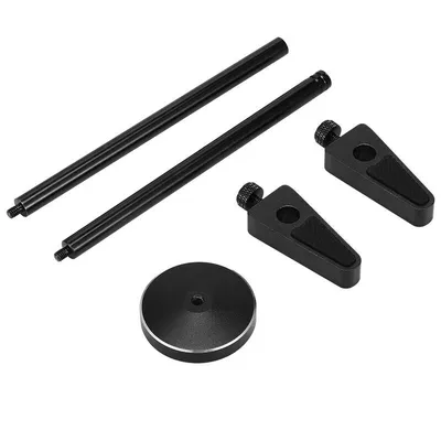 A set of computer hardware components for a graphics card support.
