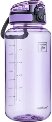 Obrázek produktu pro Láhev na vodu 1 l, bez BPA, Tritan, nepropustná, ametystová