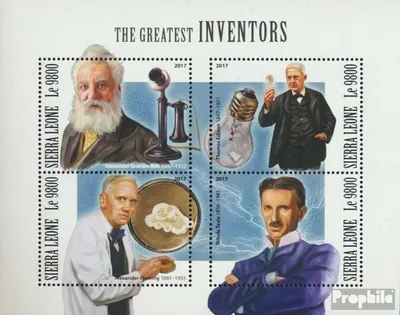 Produktbild von Briefmarken Sierra Leone 2017 Mi 9040-9043 Kleinbogen (kompl. Ausg.) postfrisch Die größten Erfinder
