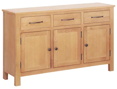 Image de Buffet Marron 112 x 33.5 x 70 cm Chêne massif
