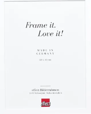 Zdjęcie produktu dla efekt drewniana rama profil 58 biały 70x70 cm z przezroczystym szkłem