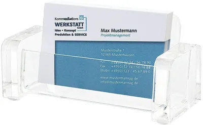 Produktbild von Wedo 604416 Acryl Visitenkartenhaler (Cristallic) glasklar