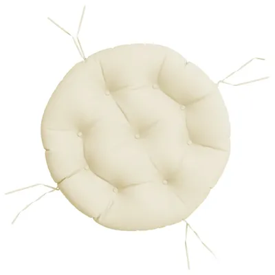 Immagine prodotto di vidaXL Cuscino rotondo crema Ø 60 x11 cm Tessuto Oxford