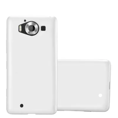 Produktbild von Cadorabo Schutzhülle für Nokia Lumia 950 Hülle in Silber Handyhülle TPU Silikon Etui Cover Case