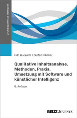 Obrázok produktu pre Qualitative Inhaltsanalyse. Methoden, Praxis, Umsetzung mit Software und künstlicher Intelligenz