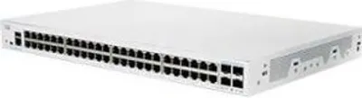 Produktbild von Cisco CBS350-48T-4X-UK, Managed, L2/L3, Gigabit Ethernet (10/100/1000), Rack-Einbau