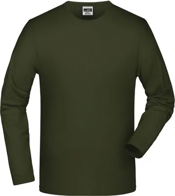 Produktbild von Elastic-T Long-Sleeved Langarm-Shirt mit Elasthan olive, Gr. M