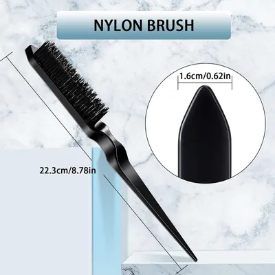 Immagine prodotto di Spazzola per capelli con setole di cinghiale, con 3 setole, ideale per creare acconciature definite e per creare volume