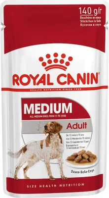 Produktbild von Royal Canin Medium Adult, Adult, Mittelgroß (11-25 kg), Fleisch, 140 g