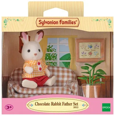 Productafbeelding van Sylvanian Families: Chocoladekonijn vader met sofa