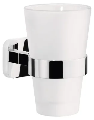 Produktbild von tesa ELEGAANT Zahnputzbecher mit Wandhalterung