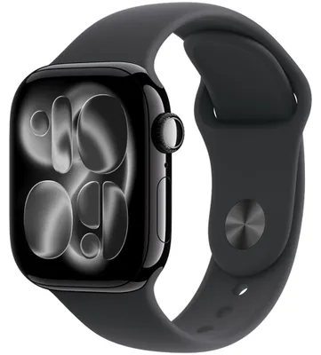 Produktbild von Watch Apple Watch Series 11 (2025) GPS 42mm Jet Black Aluminium Case with Sport Band S/M - Black