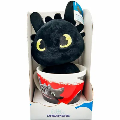 Obrázok produktu pre Dreamworks Animation - Maskotka Pluszowa Toothless z "Jak Wytresować Smoka", 18 cm