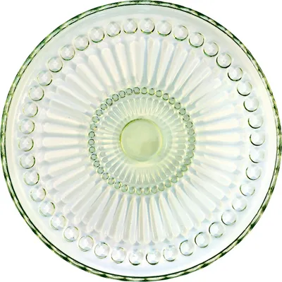 Produktbild von Greengate Glas Teller ALICE PALE GREEN Grün 18,5 cm Dessertteller Kuchenteller