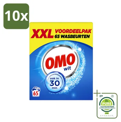Produktbild von 10 x Omo Vollwaschmittel für Weißes - 5 kg - Großpackung - 10 Stücke