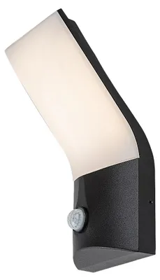 Obrázek produktu pro Rabalux Černé fasádní LED svítidlo s pohybovým čidlem Tolna 10W IP54 77172