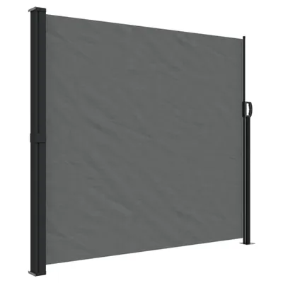 Image de vidaXL Marquise latérale extensible Anthracite 180x600 cm