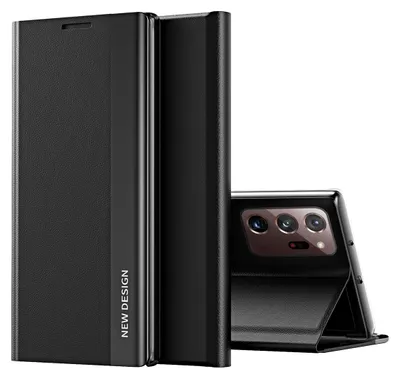 Obrázek produktu pro Galaxy Note 20 Ultra Case, LaimTop LeatherPolyuretanMagnetic Flip Stand Case pro Samsung Galaxy Note 20 Ultra Black